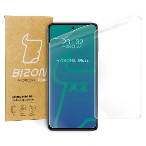 Folia hydrożelowa na ekran Bizon Glass Hydrogel do Samsung Galaxy M54 5G [2 PACK]