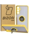 Bizon Case Hybrid Ring Samsung Galaxy M54 5G smoky with a yellow frame
