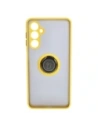 Wholesale Bizon Case Hybrid Ring Samsung Galaxy M54 5G smoky with a yellow frame - BIZ1409 - {ean13} - Hurt