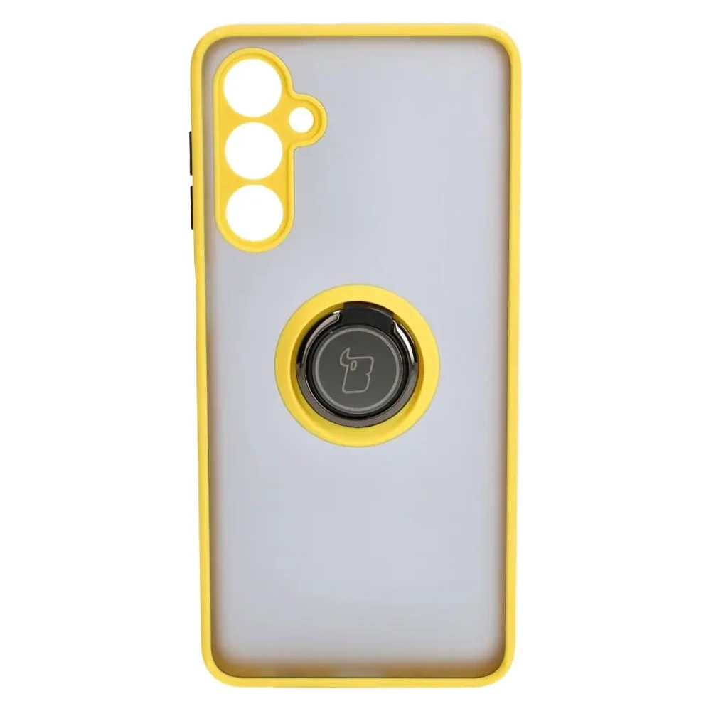 Hurtownia GSM - Bizon Case Hybrid Ring Samsung Galaxy M54 5G fumuriu cu un cadru galben - BIZ1409 - {ean13} - Hurt