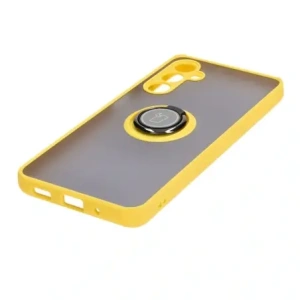 Hurtownia GSM - Bizon Case Hybrid Ring Samsung Galaxy M54 5G fumuriu cu un cadru galben - BIZ1409 - {ean13} - Hurt