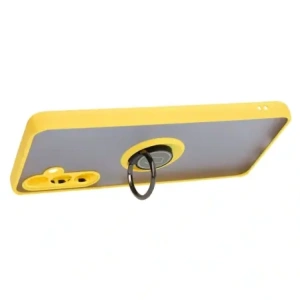 Hurtownia GSM - Bizon Case Hybrid Ring Samsung Galaxy M54 5G fumuriu cu un cadru galben - BIZ1409 - {ean13} - Hurt