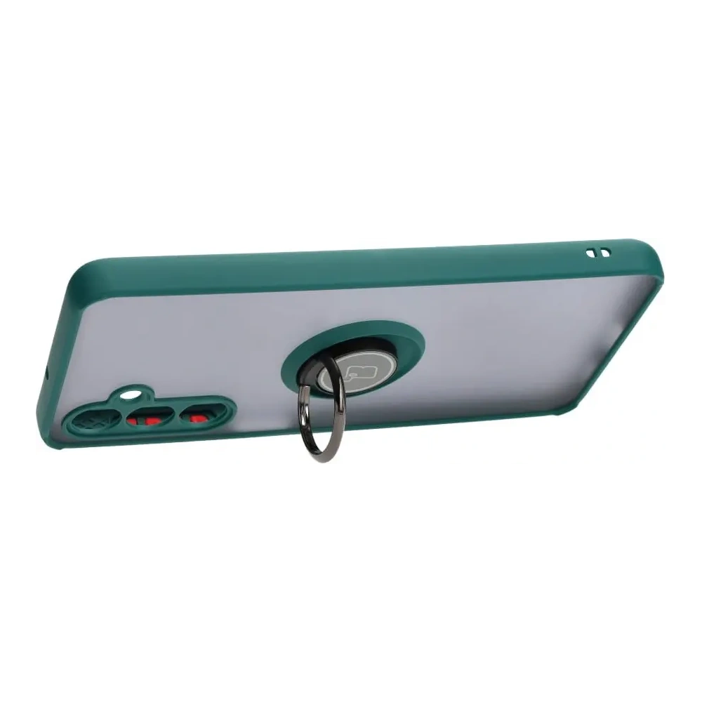 Wholesale Bizon Case Hybrid Ring Samsung Galaxy M54 5G smoky with a dark green frame - BIZ7662 - {ean13} - Hurt