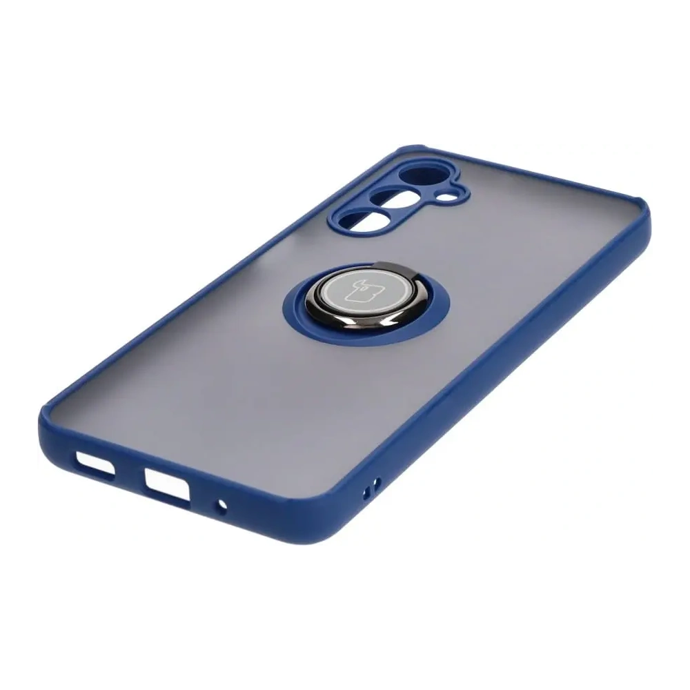 Hurtownia GSM - Bizon Case Hybrid Ring Samsung Galaxy M54 5G fumuriu cu un cadru albastru închis - BIZ7663 - {ean13} - Hurt
