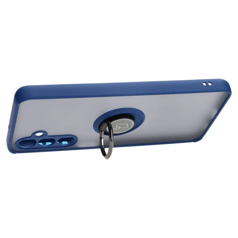 Hurtownia GSM - Bizon Case Hybrid Ring Samsung Galaxy M54 5G fumuriu cu un cadru albastru închis - BIZ7663 - {ean13} - Hurt