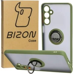 Hurtownia GSM - Bizon Case Hybrid Ring Samsung Galaxy M54 5G fumuriu cu un cadru verde - BIZ7665 - {ean13} - Hurt