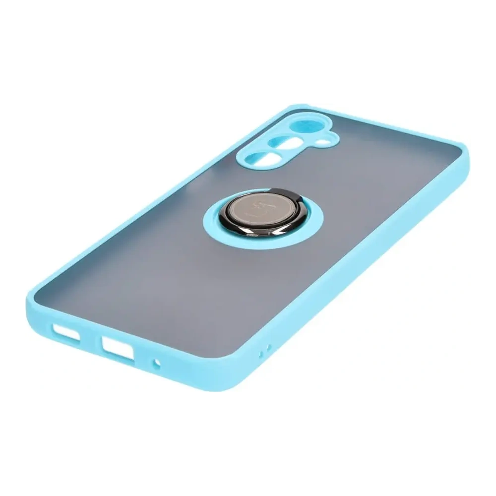 Wholesale Bizon Case Hybrid Ring Samsung Galaxy M54 5G smoky with a light blue frame - BIZ7666 - {ean13} - Hurt