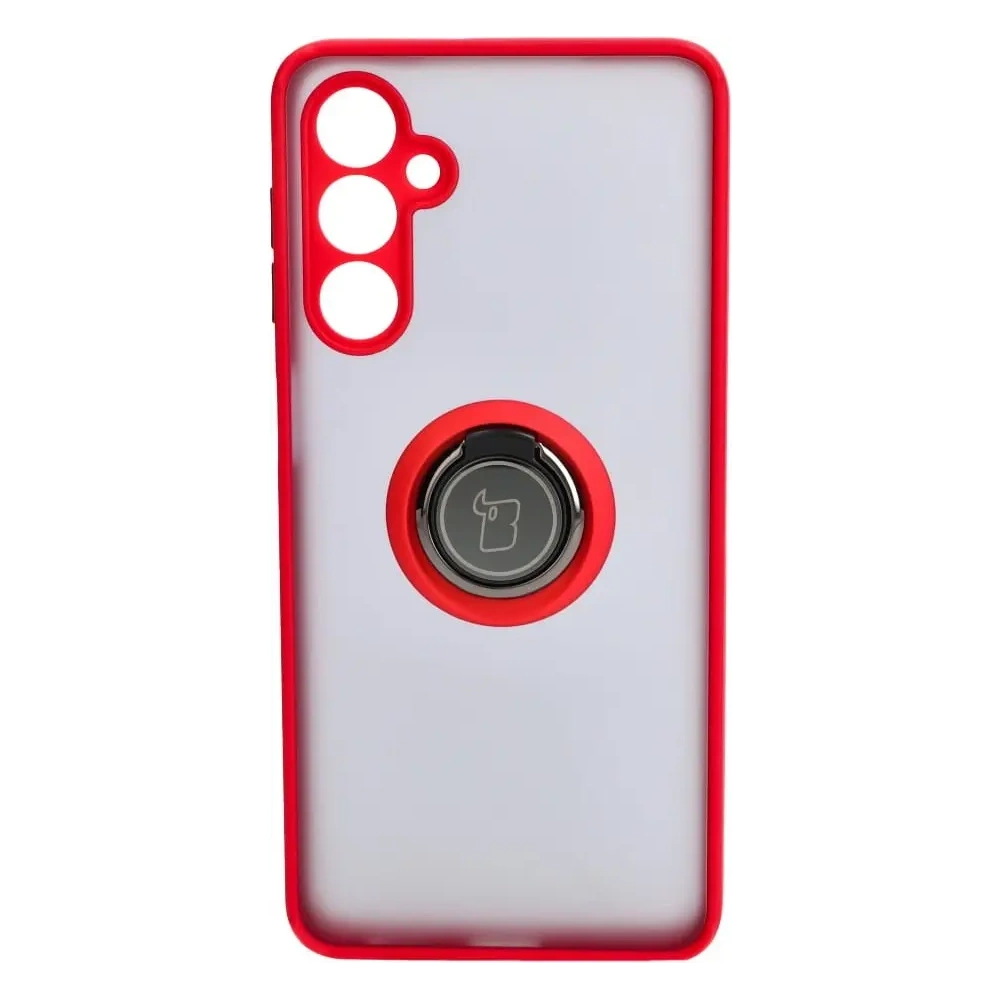 Hurtownia GSM - Bizon Case Hybrid Ring Samsung Galaxy M54 5G rauchig mit einem roten Rahmen - BIZ7668 - {ean13} - Hurt