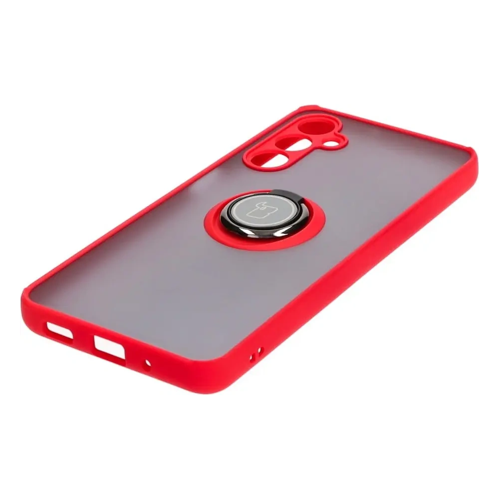 Hurtownia GSM - Bizon Case Hybrid Ring Samsung Galaxy M54 5G fumuriu cu un cadru roșu - BIZ7668 - {ean13} - Hurt
