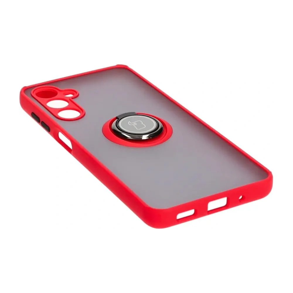Hurtownia GSM - Bizon Case Hybrid Ring Samsung Galaxy M54 5G fumuriu cu un cadru roșu - BIZ7668 - {ean13} - Hurt