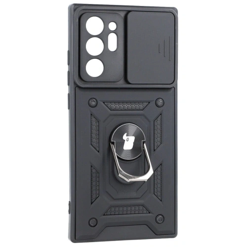 Etui Bizon Case CamShield Ring do Samsung Galaxy Note 20 Ultra czarne