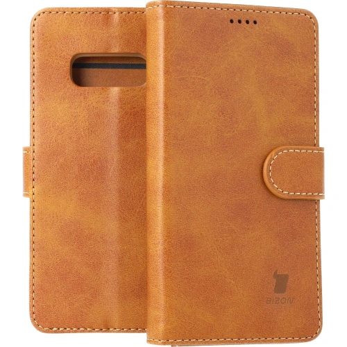 Etui Bizon Case Wallet do Samsung Galaxy S10e jasnobrązowe