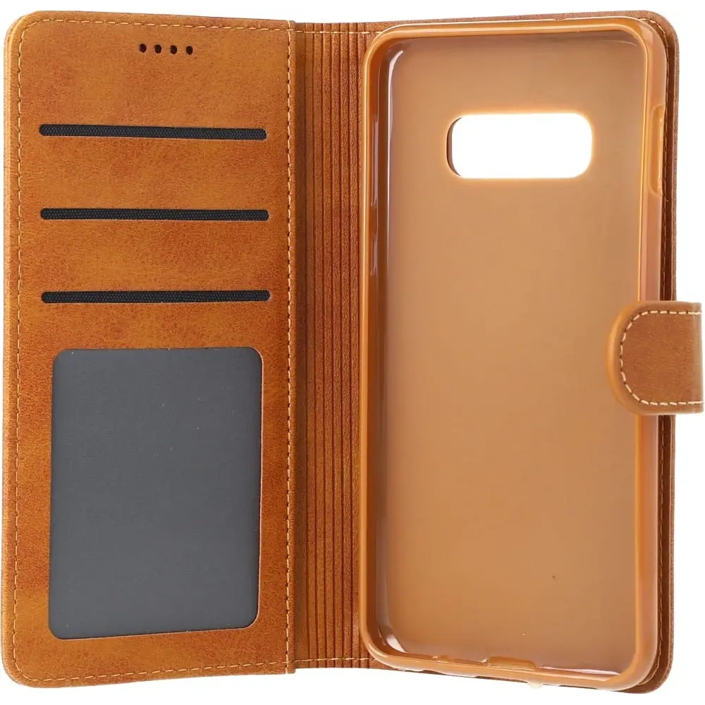 Wholesale Bizon Case Wallet Samsung Galaxy S10e light brown - BIZ7672 - {ean13} - Hurt