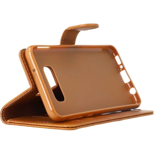Etui Bizon Case Wallet do Samsung Galaxy S10e jasnobrązowe