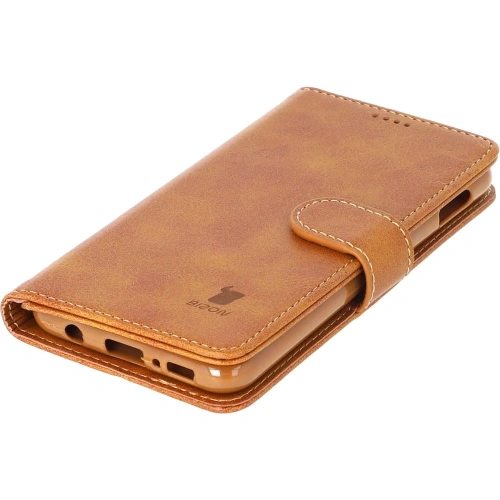 Etui Bizon Case Wallet do Samsung Galaxy S10e jasnobrązowe