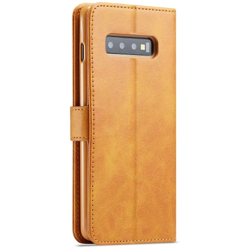 Etui Bizon Case Wallet do Samsung Galaxy S10e jasnobrązowe