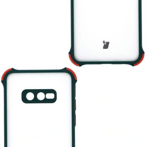 Etui Bizon Case AntiShock Hybrid do Samsung Galaxy S10e ciemnozielone