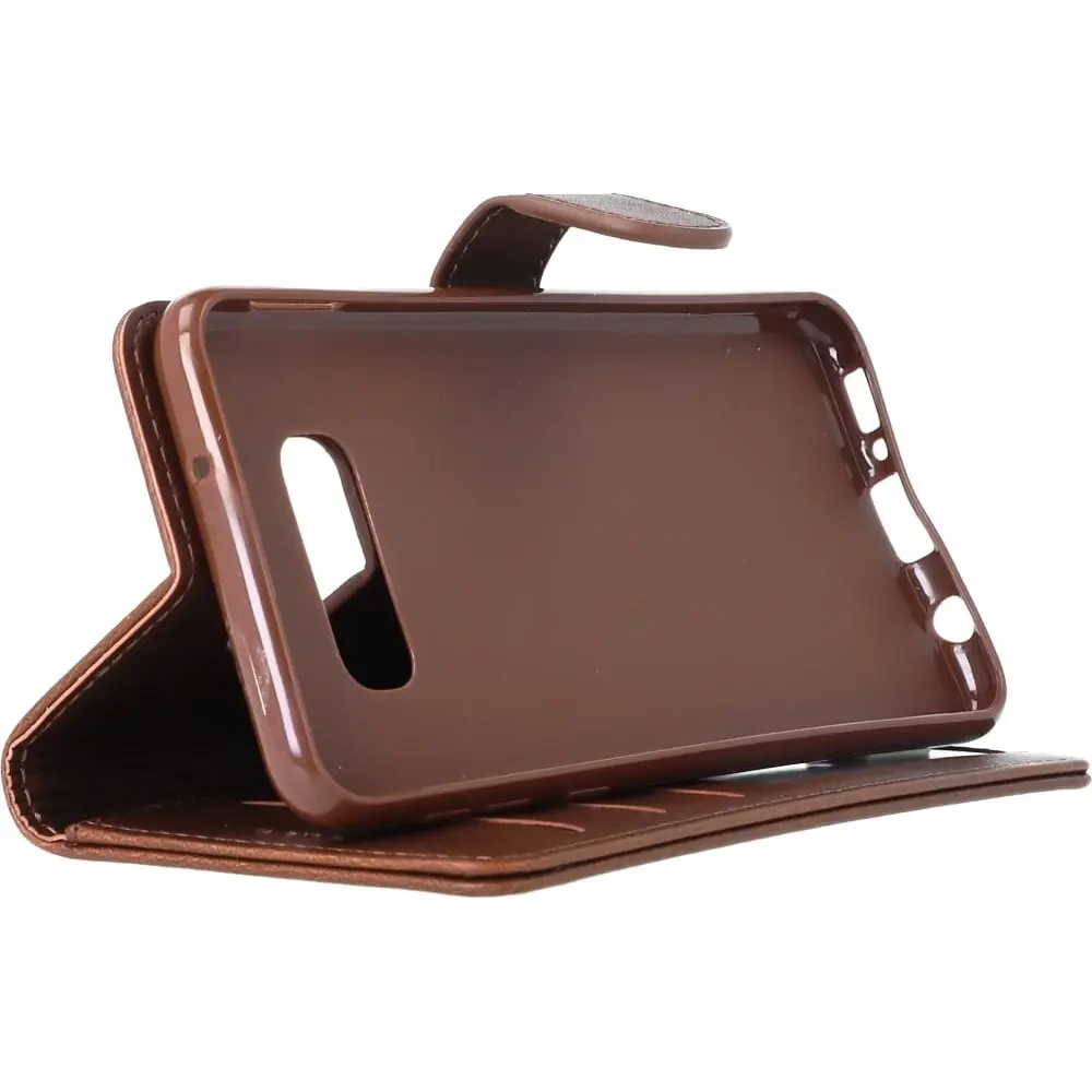 Hurtownia GSM - Etui Bizon Case Wallet do Galaxy S10e, brązowe - BIZ7677 - {ean13} - Hurt