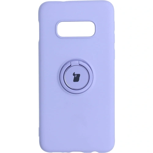 Etui Bizon Case Silicone Ring do Samsung Galaxy S10e fioletowe