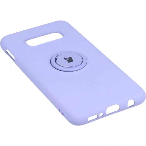Etui Bizon Case Silicone Ring do Samsung Galaxy S10e fioletowe
