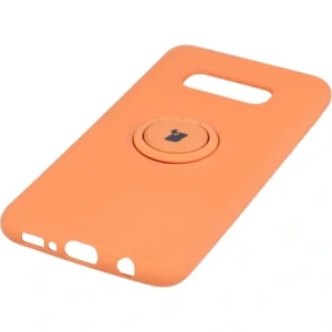 Wholesale Bizon Case Silicone Ring Samsung Galaxy S10e orange - BIZ7684 - {ean13} - Hurt