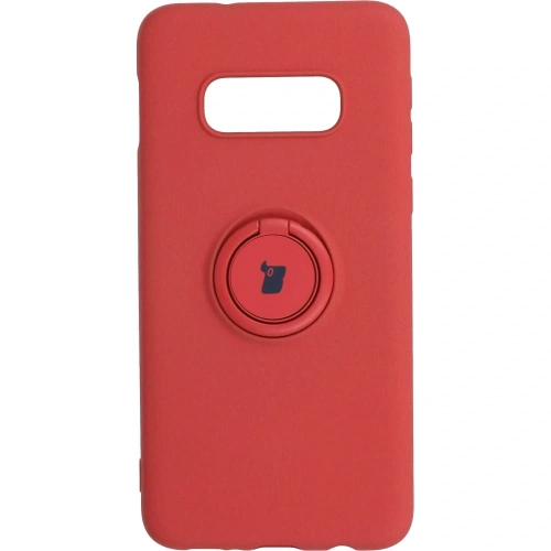 Etui Bizon Case Silicone Ring do Samsung Galaxy S10e ciemny róż