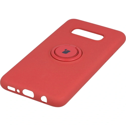 Etui Bizon Case Silicone Ring do Samsung Galaxy S10e ciemny róż