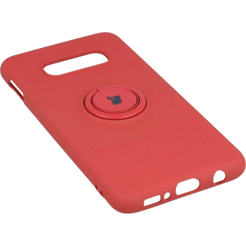 Etui Bizon Case Silicone Ring do Samsung Galaxy S10e ciemny róż