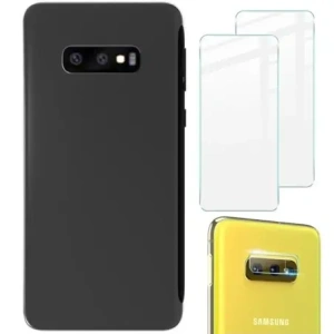 Wholesale Bizon Case Clear Pack case + 2x screen glass + lens glass Samsung Galaxy S10e clear - BIZ7686 - {ean13} - Hurt