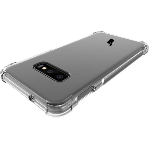 Etui + 2x szkło na ekran + szkło na obiektyw Bizon Case Clear Pack do Samsung Galaxy S10e przezroczyste