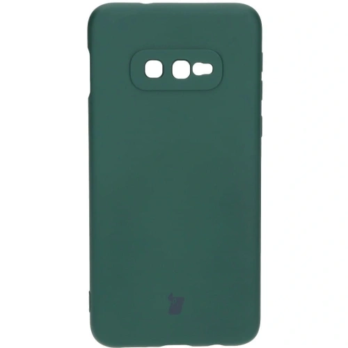Etui Bizon Case Silicone do Samsung Galaxy S10e ciemnozielone