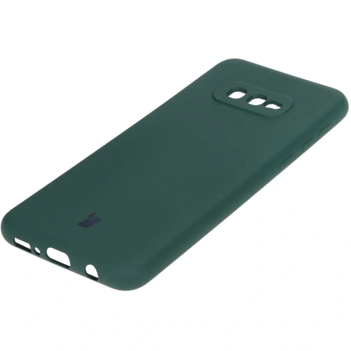 Etui Bizon Case Silicone do Samsung Galaxy S10e ciemnozielone