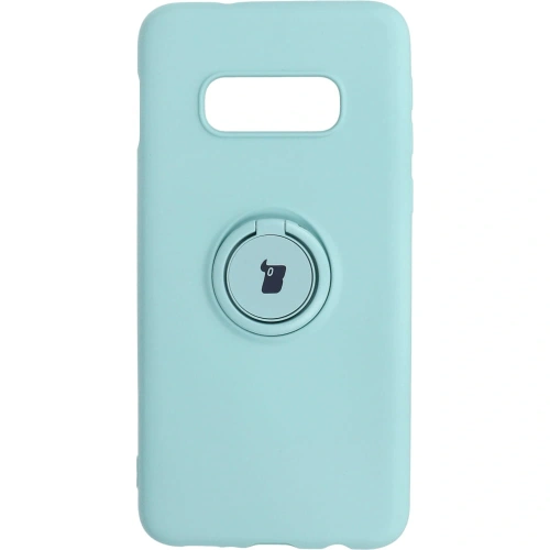 Etui Bizon Case Silicone Ring do Samsung Galaxy S10e turkusowe