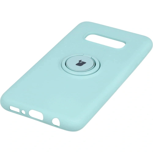 Etui Bizon Case Silicone Ring do Samsung Galaxy S10e turkusowe