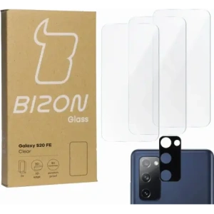 Hurtownia GSM - Bizon Glas Klar gehärtetes Glas - 3 Stück. + Linsenglas Samsung Galaxy S20 FE - BIZ1447 - {ean13} - Hurt