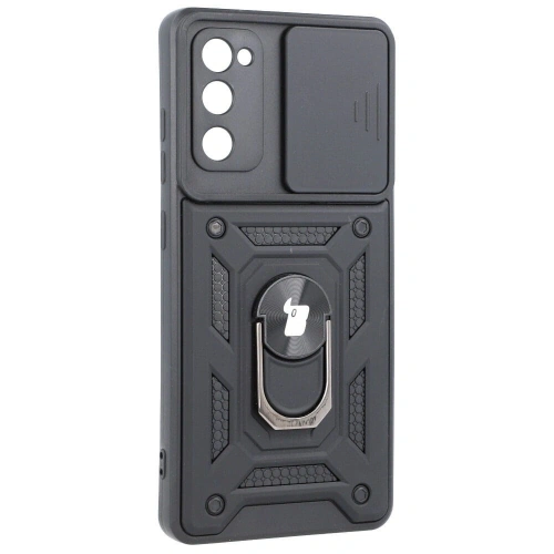 Etui Bizon Case CamShield Ring do Samsung Galaxy S20 FE czarne