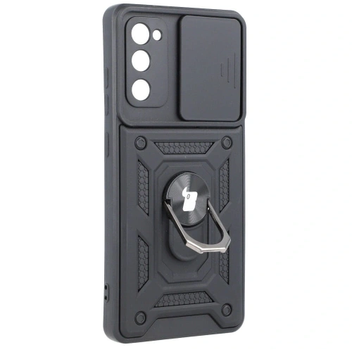 Etui Bizon Case CamShield Ring do Samsung Galaxy S20 FE czarne