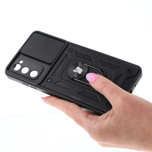 Etui Bizon Case CamShield Ring do Samsung Galaxy S20 FE czarne