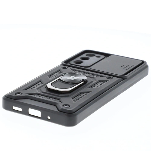 Etui Bizon Case CamShield Ring do Samsung Galaxy S20 FE czarne