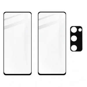 Wholesale Bizon Glass Edge tempered glass - [2 PACK] + lens protection Samsung Galaxy S20 FE black - BIZ1453 - {ean13} - Hurt