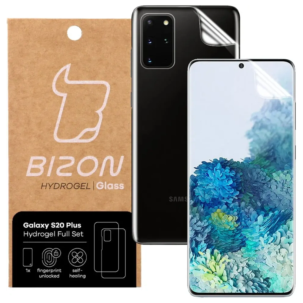 Hurtownia GSM - Folia hydrożelowa na tył i przód Bizon Glass Hydrogel Samsung Galaxy S20 Plus - BIZ1457 - {ean13} - Hurt