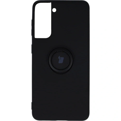 Etui Bizon Case Silicone Ring do Samsung Galaxy S21 czarne