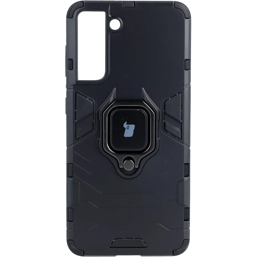 Hurtownia GSM - Bizon Caz Armură Inel Samsung Galaxy S21 negru - BIZ7696 - {ean13} - Hurt