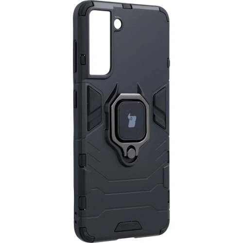 Etui Bizon Case Armor Ring do Samsung Galaxy S21 czarne
