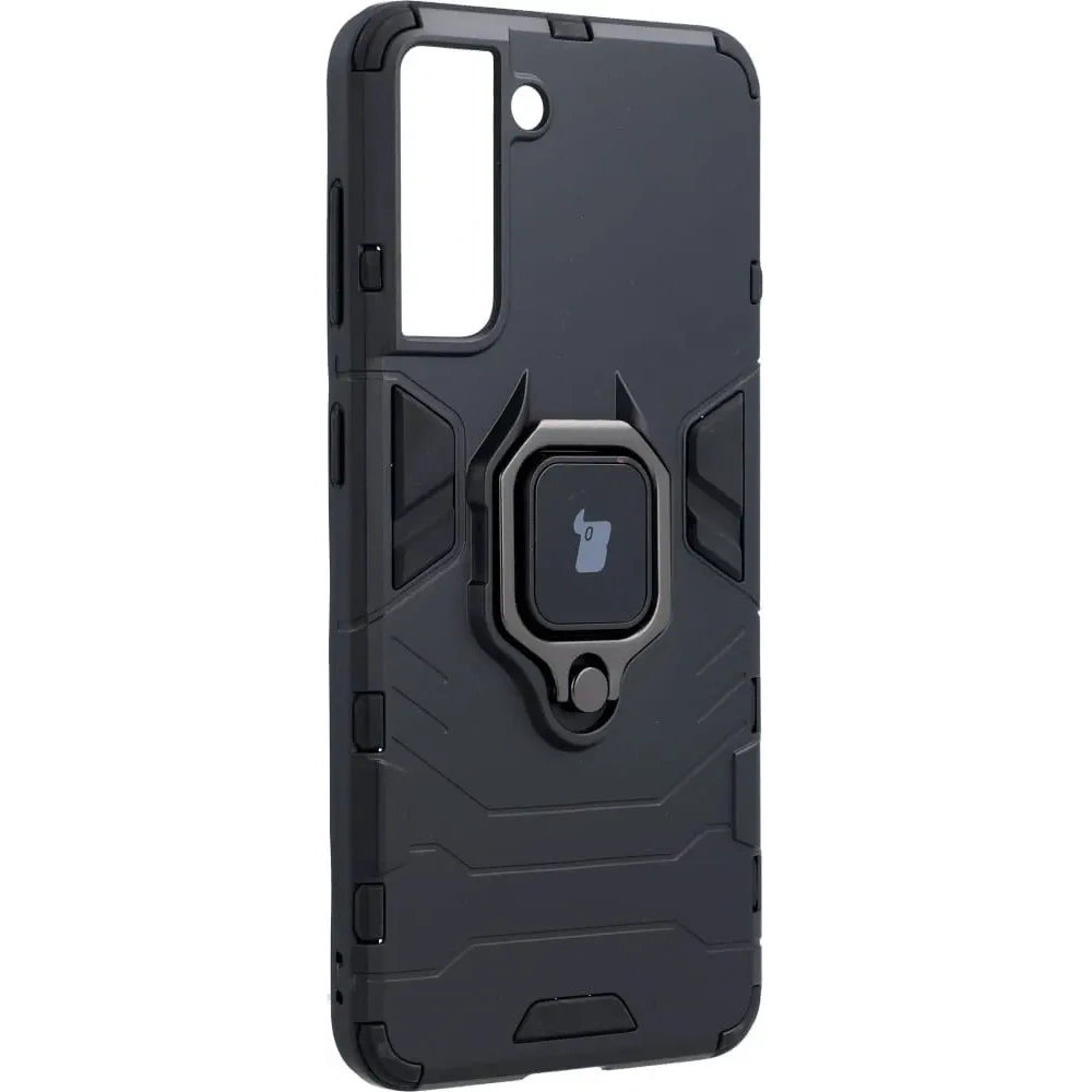 Hurtownia GSM - Bizon Caz Armură Inel Samsung Galaxy S21 negru - BIZ7696 - {ean13} - Hurt