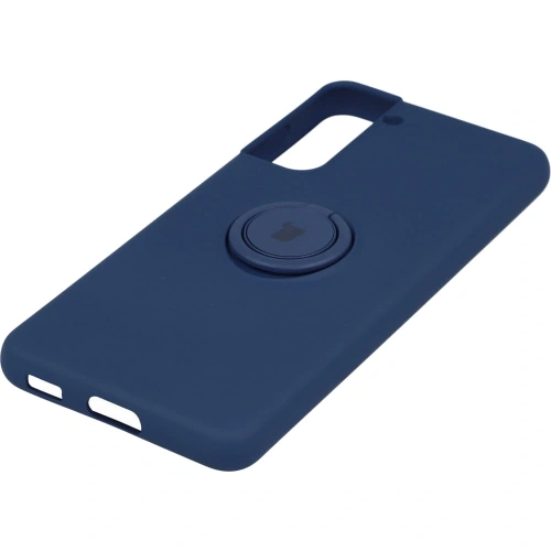 Etui Bizon Case Silicone Ring do Samsung Galaxy S21 granatowe