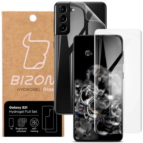Folia hydrożelowa na tył i przód Bizon Glass Hydrogel Samsung Galaxy S21