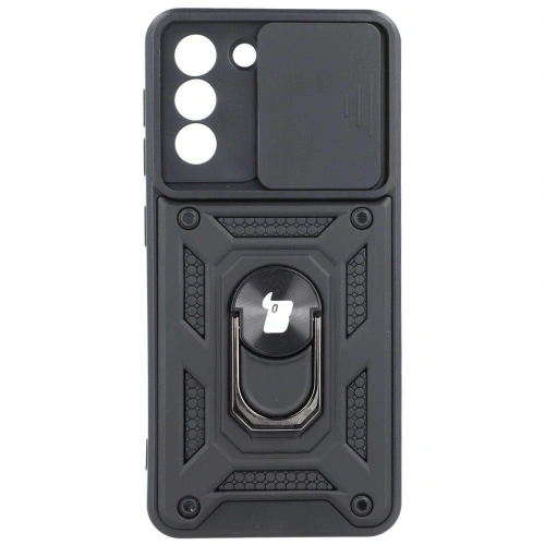 Etui Bizon Case CamShield Ring do Samsung Galaxy S21 czarne