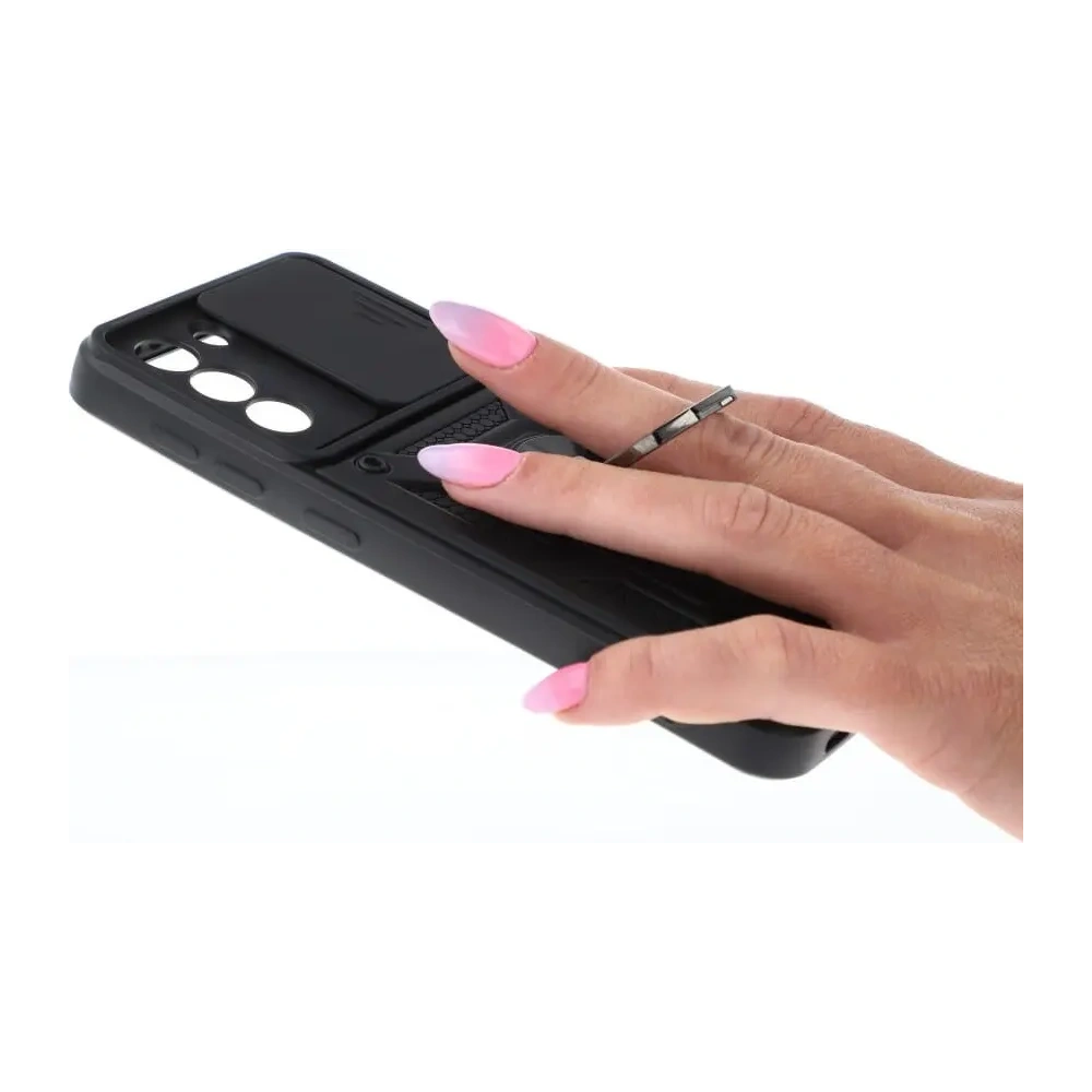 Hurtownia GSM - Bizon Case CamShield Ring Samsung Galaxy S21 fekete - BIZ7704 - {ean13} - Hurt