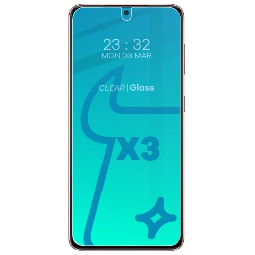 Szkło hartowane Bizon Glass Clear - 3 szt. + obiektyw Samsung Galaxy S21 5G